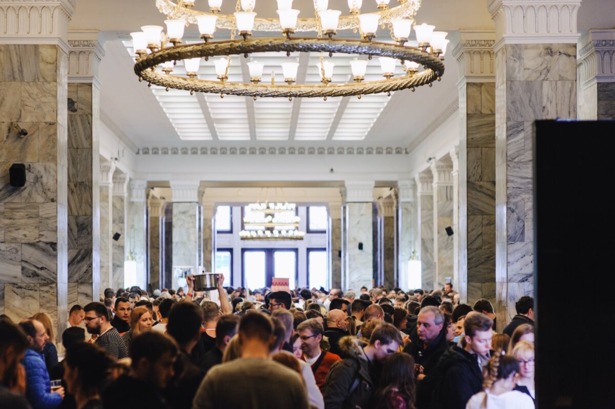 Festival of world dumplings at the Palace of Culture and Science