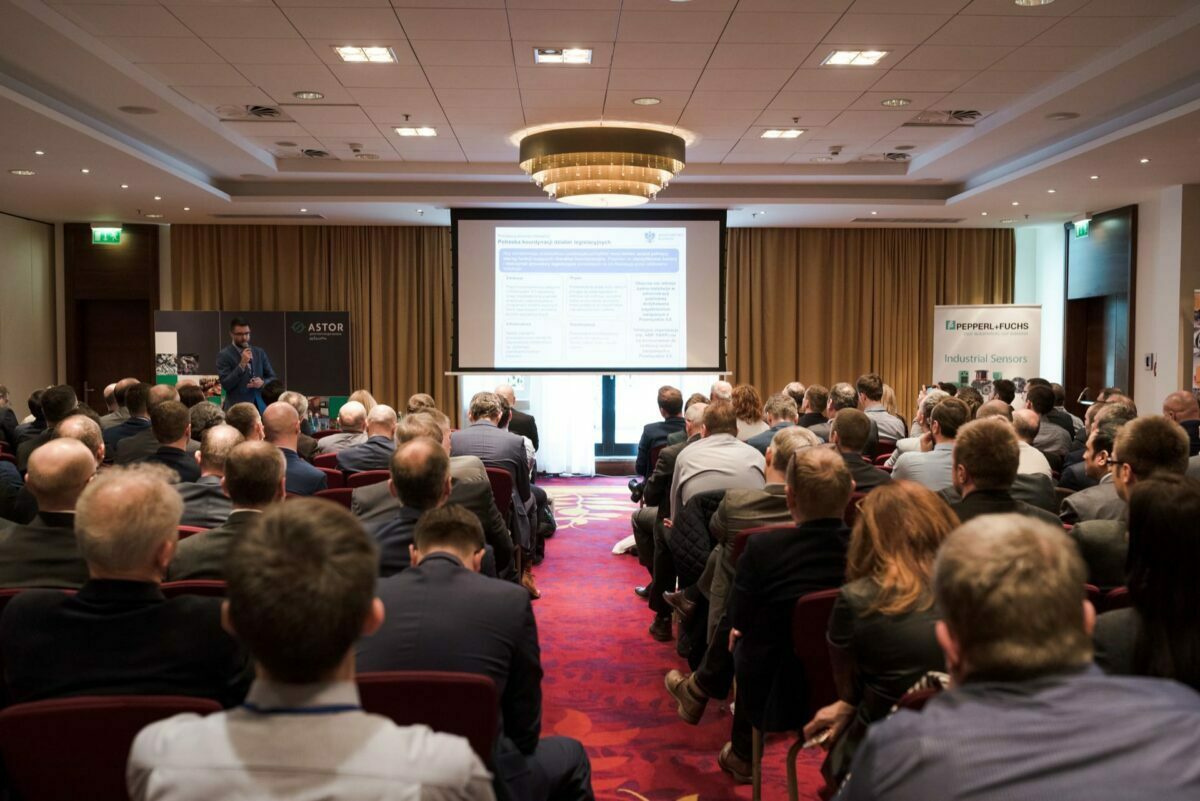 Conference wide shot of full room