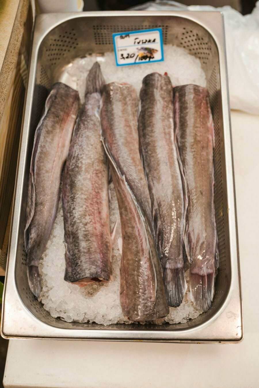 Frischer Fisch im Eis