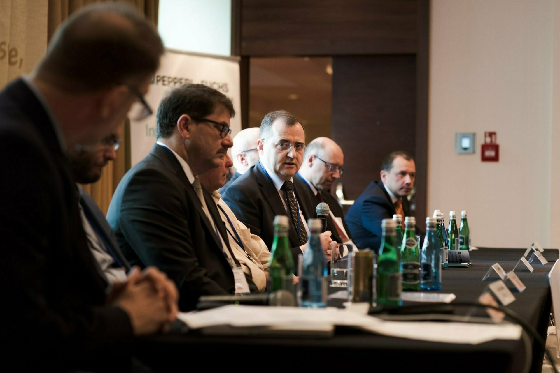 Speakers at the presidential table