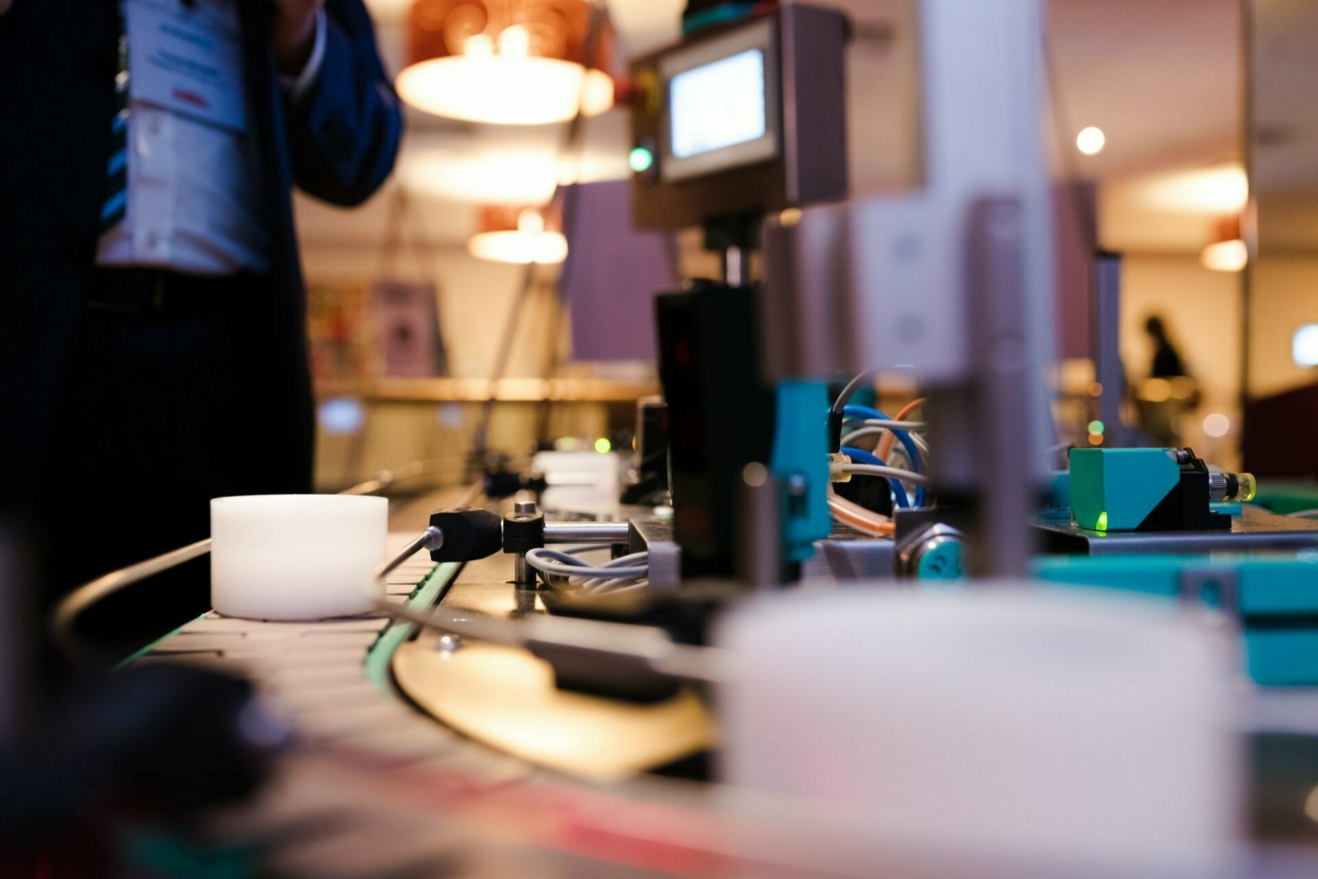 Miniature production line at the fair