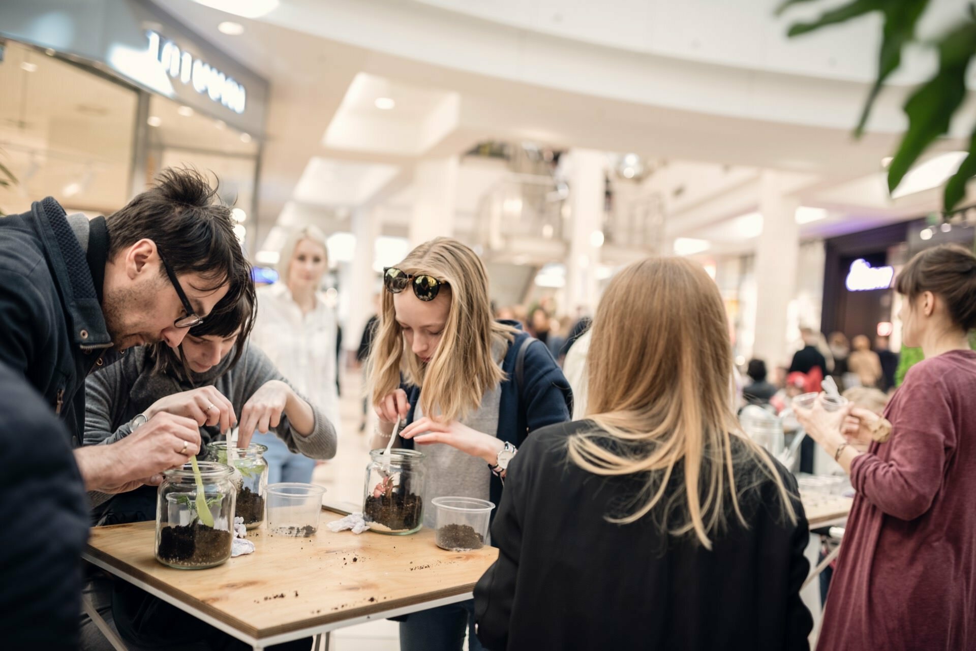 Classes on making a forest in jars