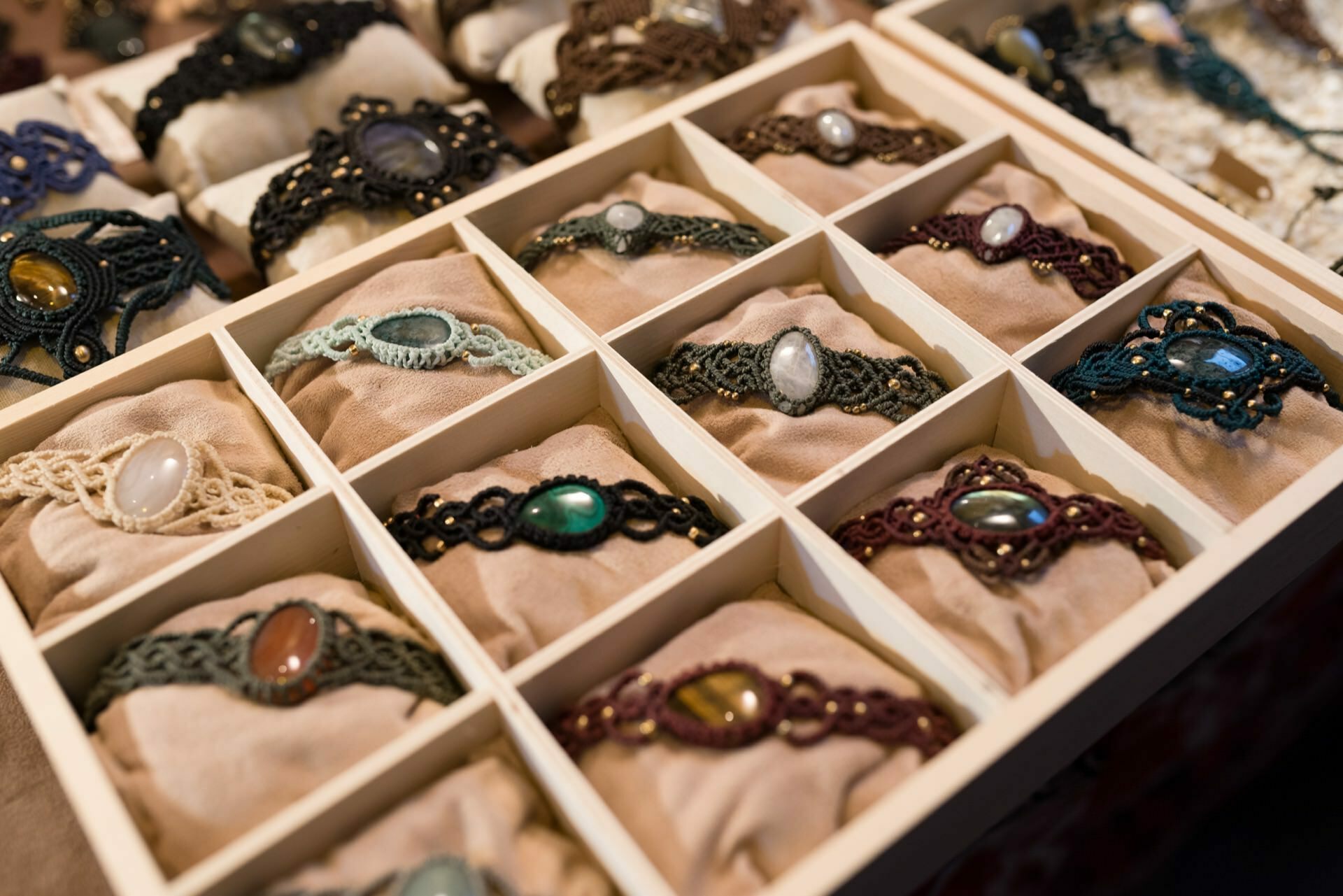 Gemstone bracelets