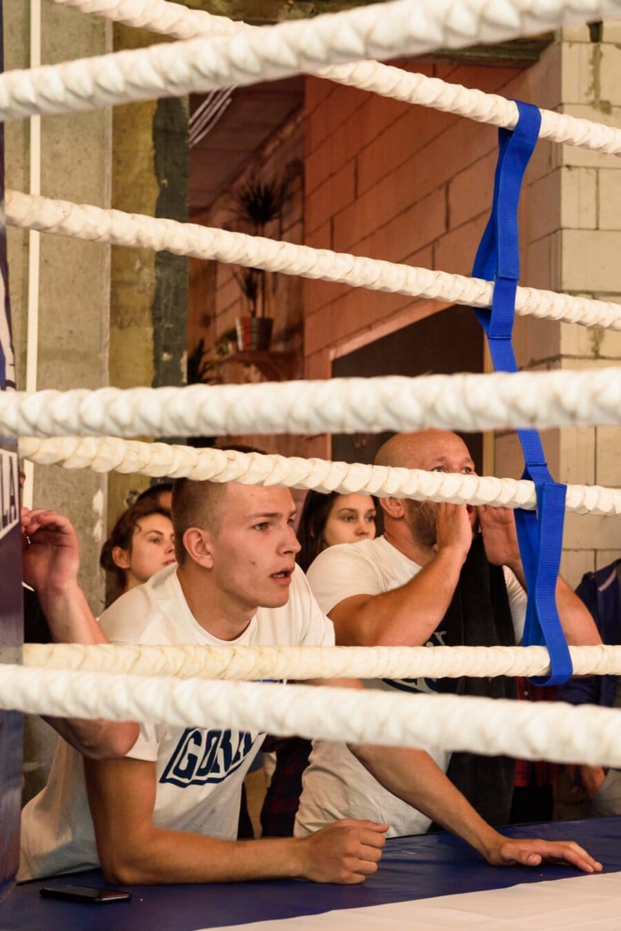 Cheering during the fight