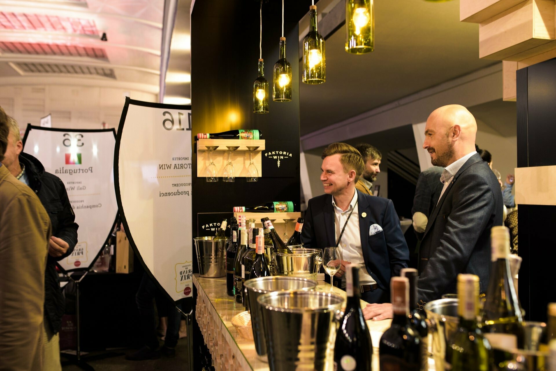 Wine Factoria booth at wine magazine's grand prix trade show