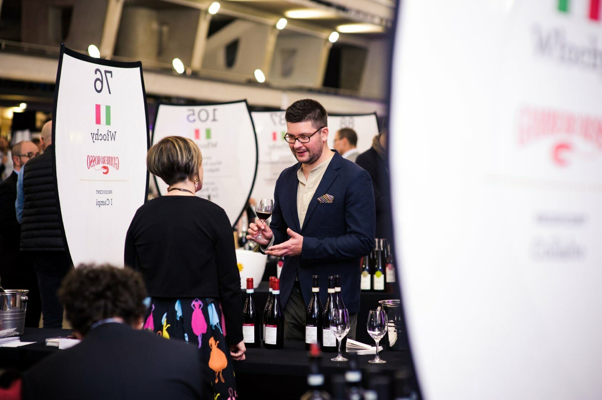 Stand in with wine at wine magazine's grand prix trade show