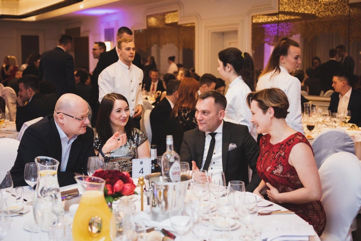 Corporate event with dinner at the bristol hotel in warsaw