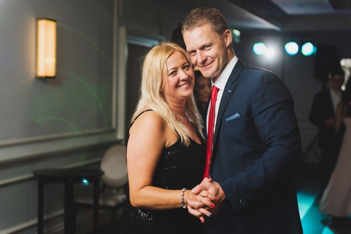 Couple dancing on the dance floor