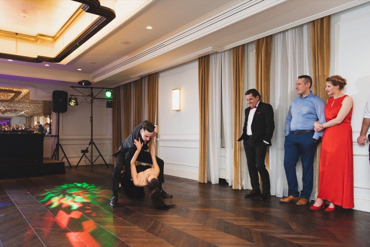 Couple dancing on the dance floor