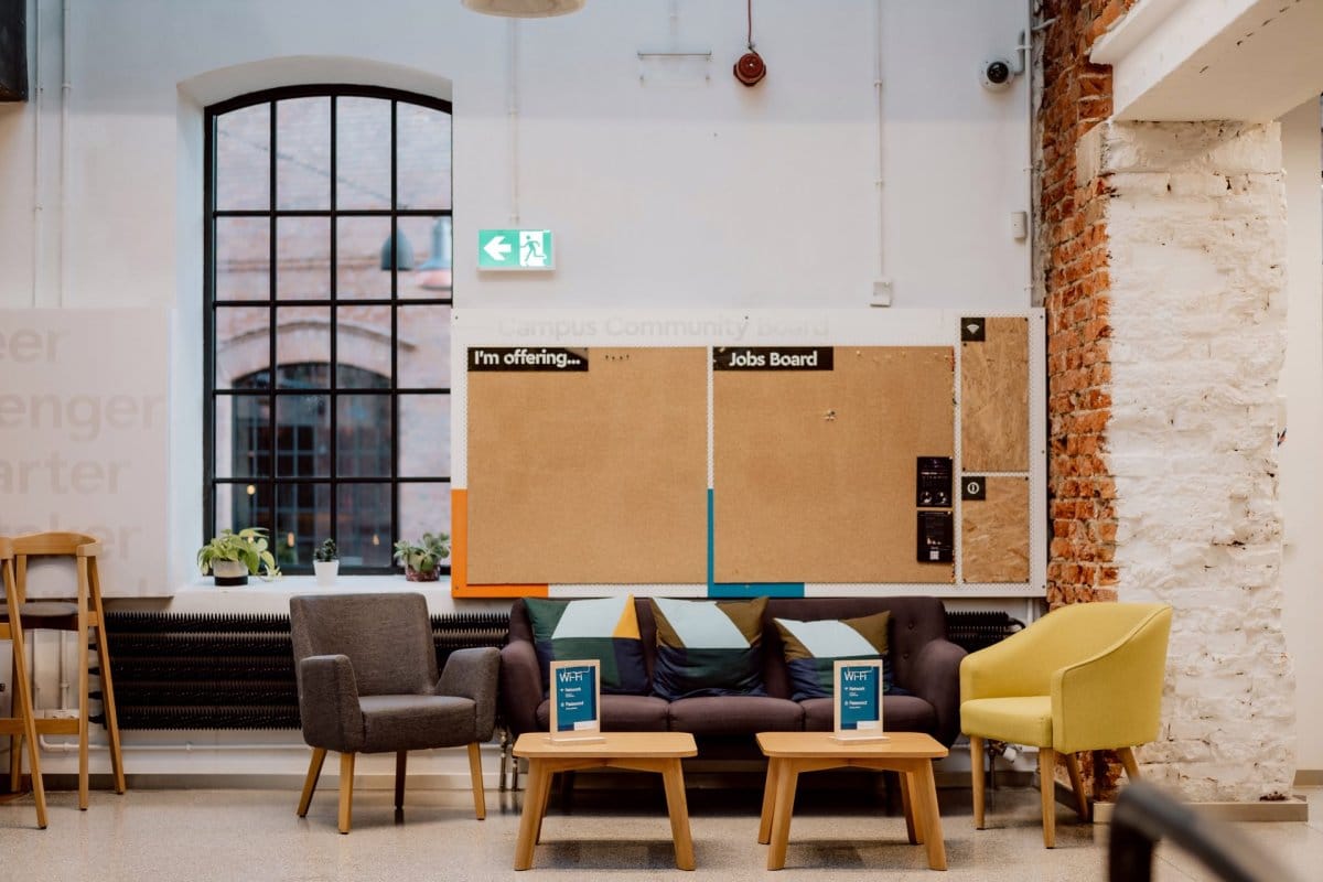 The interior of Google Campus Warsaw