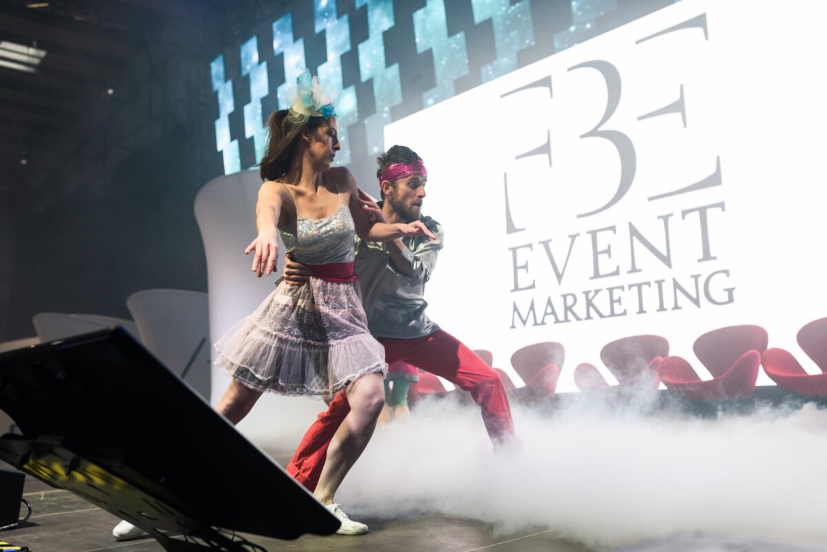 Dancers on the stage of the Event Industry Forum