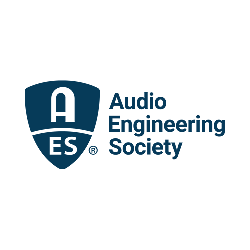 logo Audio Engineering Society Logo Audio Engineering Society, przedstawiające ciemnoniebieską tarczę z napisem "AES" i tekstem "Audio Engineering Society" po prawej stronie - kultowy projekt często spotykany na spotkaniach fotograficznych lub eventowych.