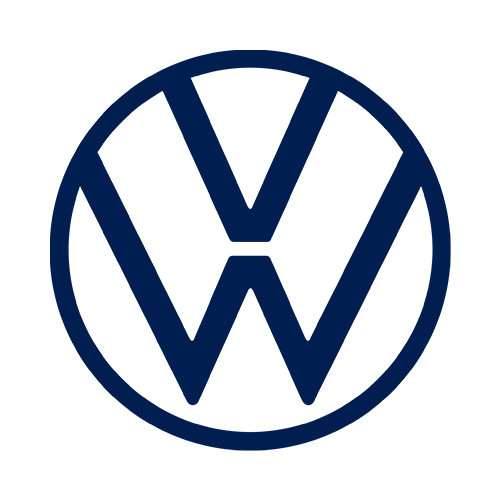logo VolksWagen klient Obraz przedstawia logo Volkswagena ze stylizowanym "V" ułożonym nad "W" w niebieskim okręgu - znajomy widok w fotografii eventowej, często uchwycony przez wykwalifikowanego fotografa eventowego na imprezach motoryzacyjnych.