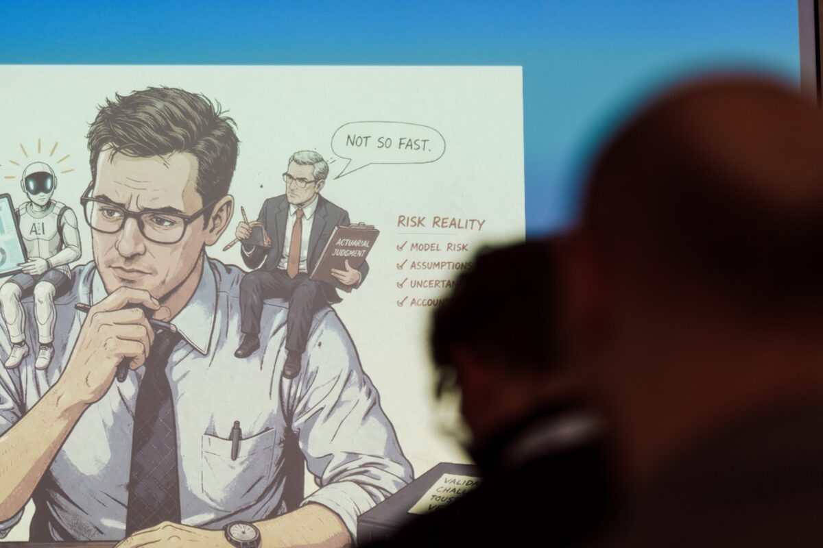 Ilustracja z prelekcji na Guidewire Warsaw Pricing Meetup 2026