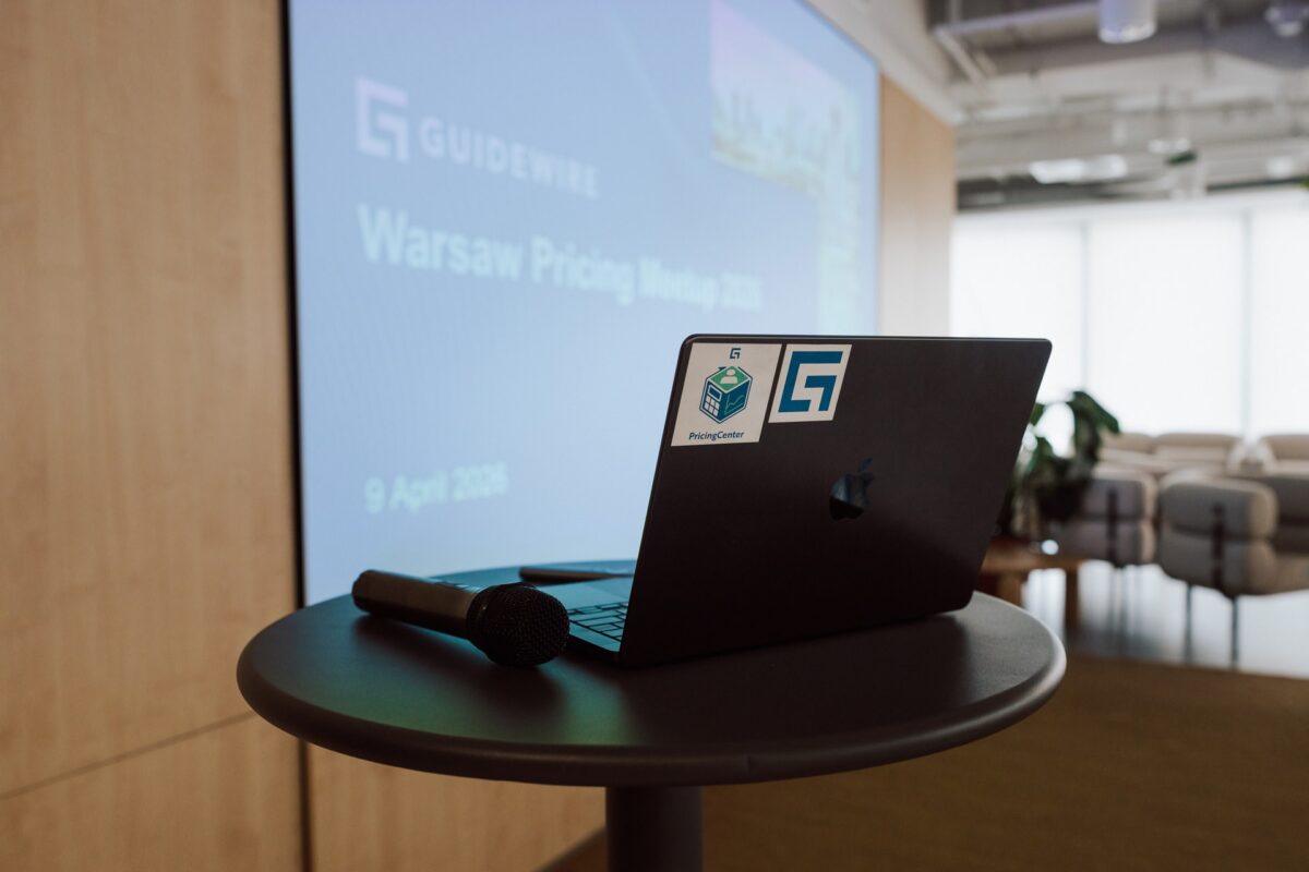 Przygotowanie sceny przed Guidewire Warsaw Pricing Meetup 2026