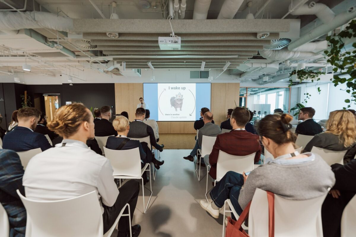 Publiczność podczas prelekcji na Guidewire Warsaw Pricing Meetup 2026