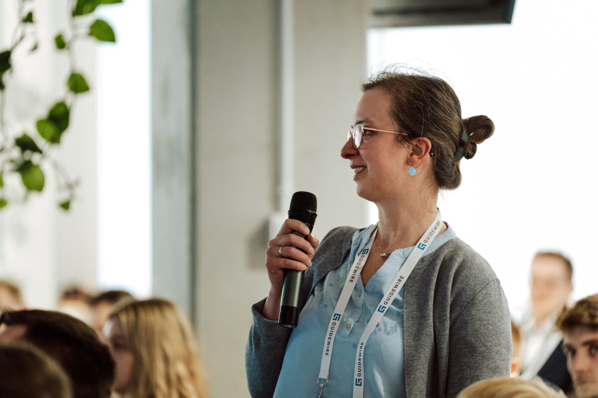 Pytanie z sali podczas Guidewire Warsaw Pricing Meetup 2026