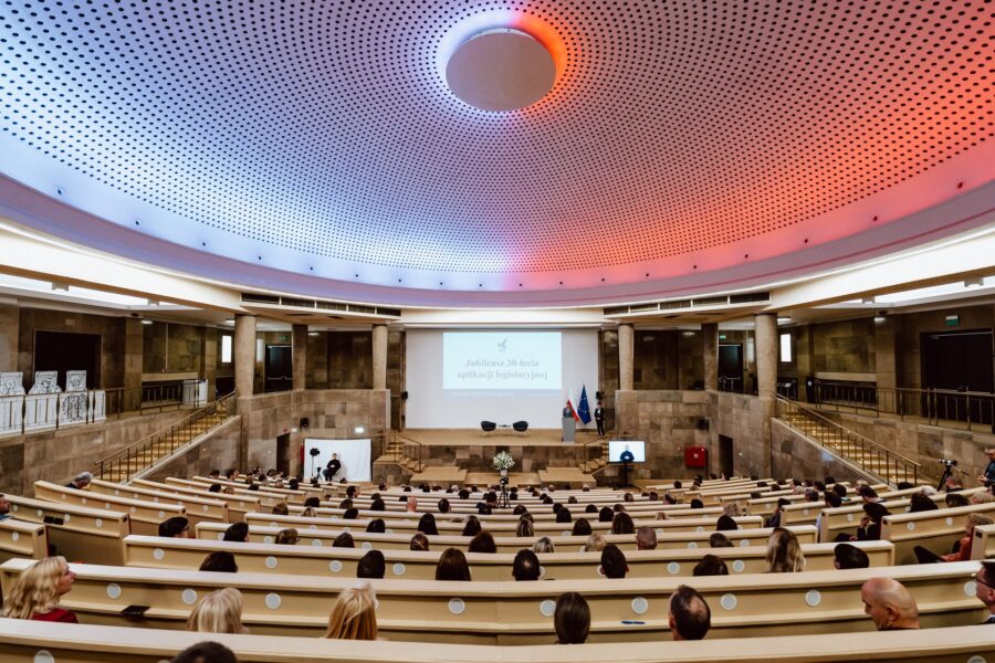Aula Pod Kopułą podczas jubileuszu 30-lecia aplikacji legislacyjnej RCL w Warszawie