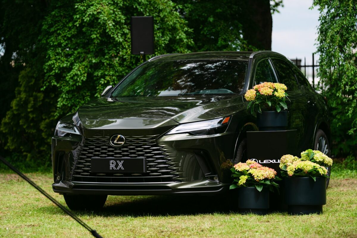 Lexus RX z dekoracją kwiatową w ogrodzie pałacu na Foksal, Lazy Sunday