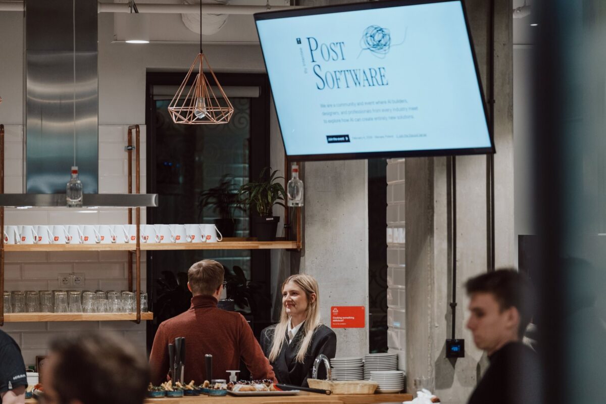 Strefa barowa podczas Post Software 2026 w Brain Embassy