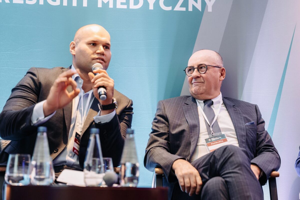 Ekspresyjna wypowiedź panelisty podczas VI Kongresu Wizja Zdrowia 2022