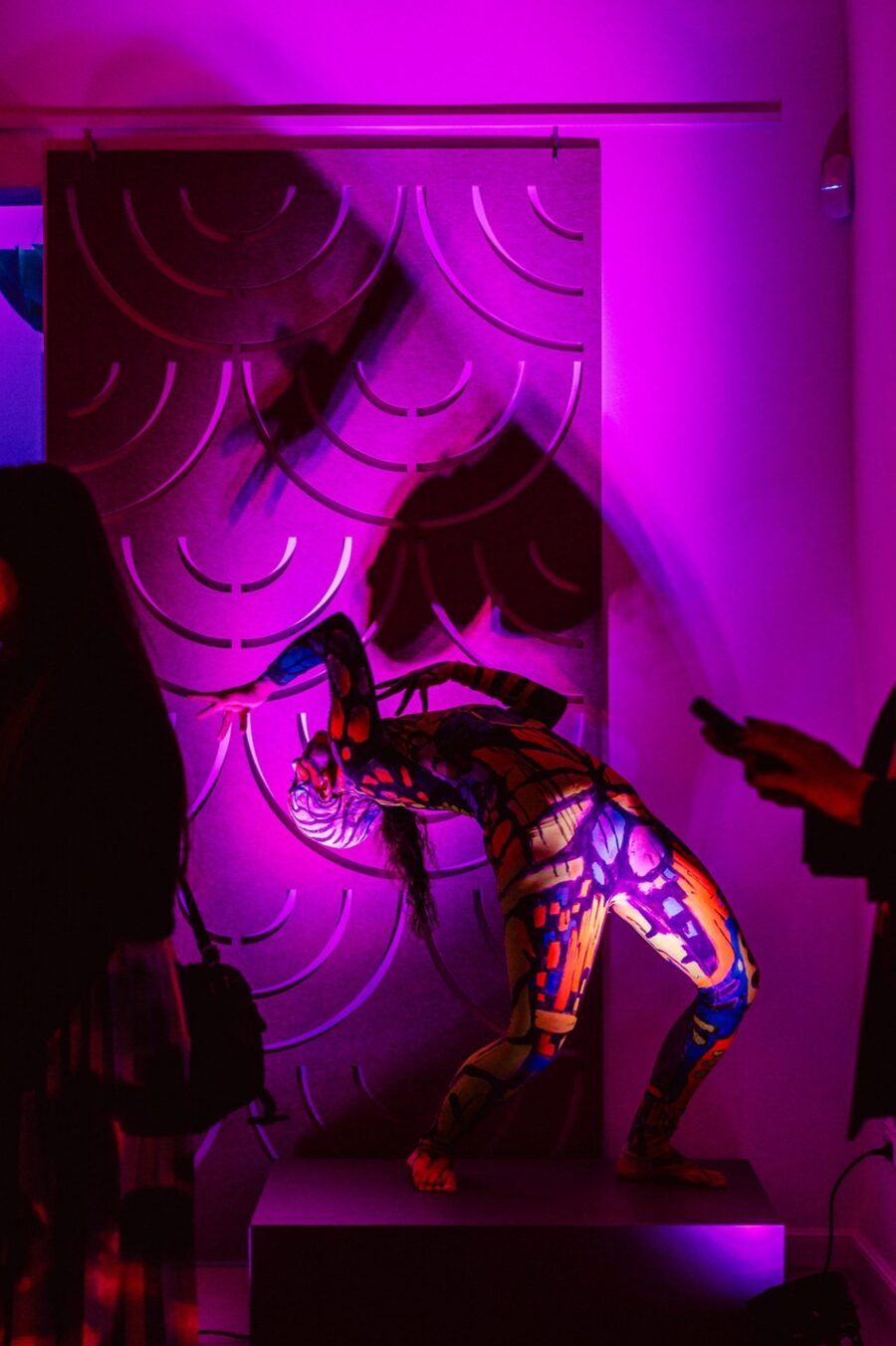 Performance under ultraviolet light in the Narbutas showroom space