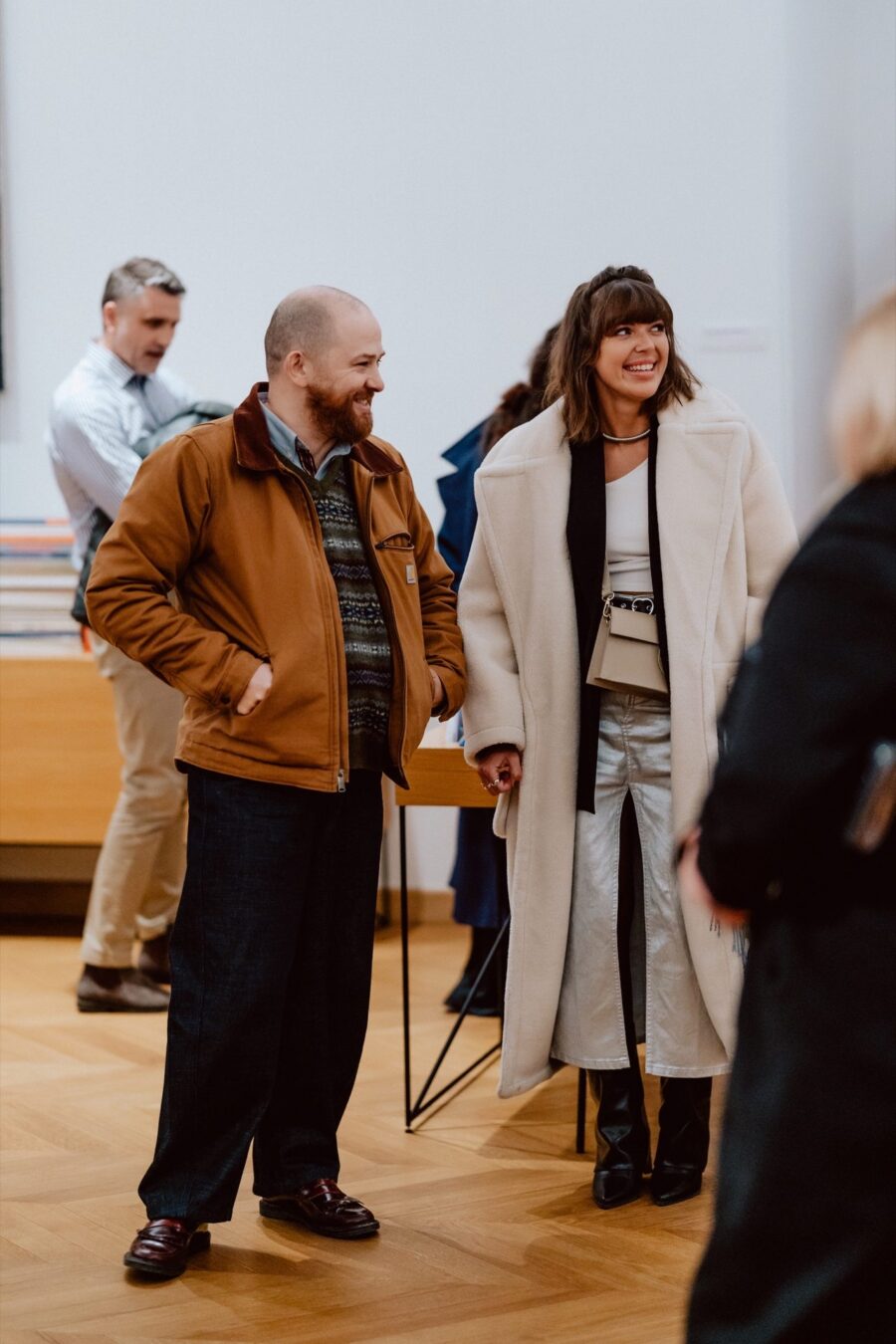 Guests of the Narbutas opening at the exhibition in the Academy of Fine Arts