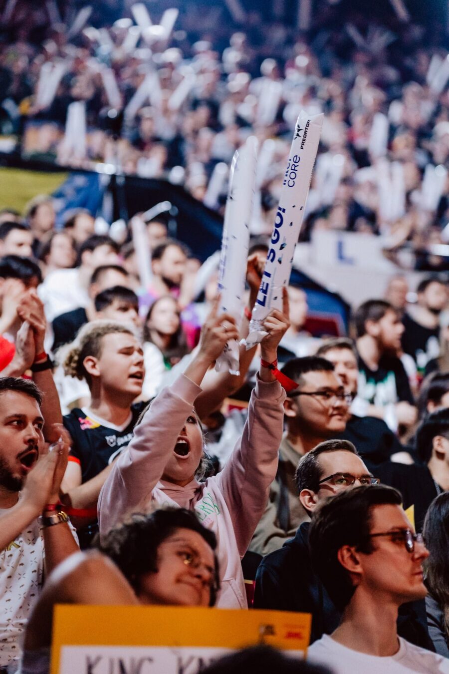 Emocje kibiców na trybunach podczas finału IEM Katowice 2024