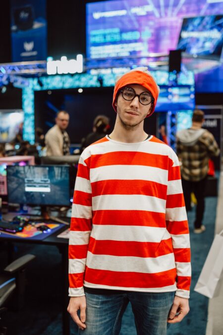 Cosplayer w stroju Wally'ego w hali Expo IEM Katowice 2025