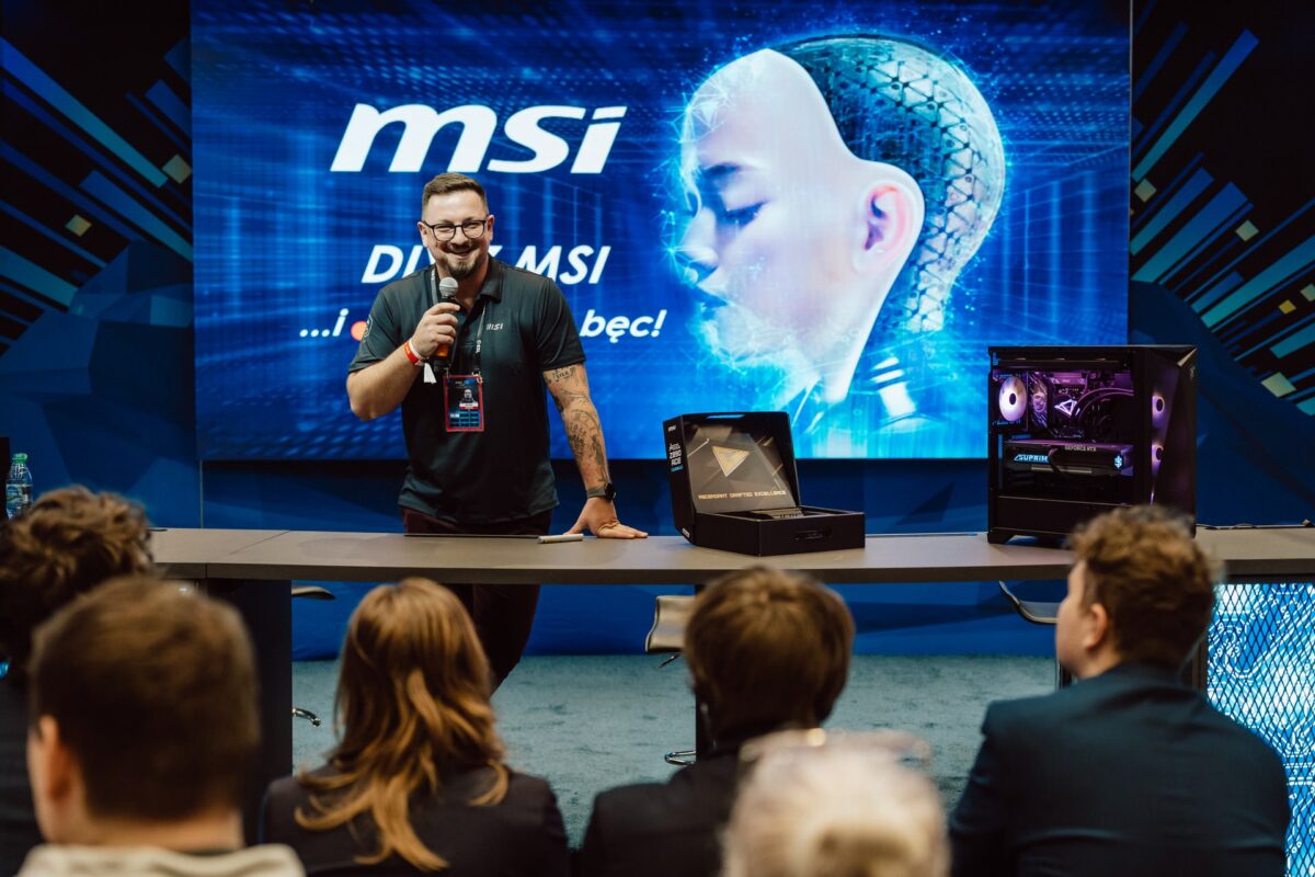 Prezentacja MSI na scenie strefy Intel podczas IEM Katowice 2025